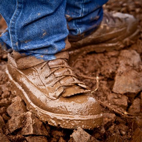 getting mud off shoes.